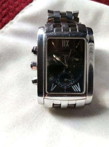 donna longines dolce vita quadrante blu rettangolare