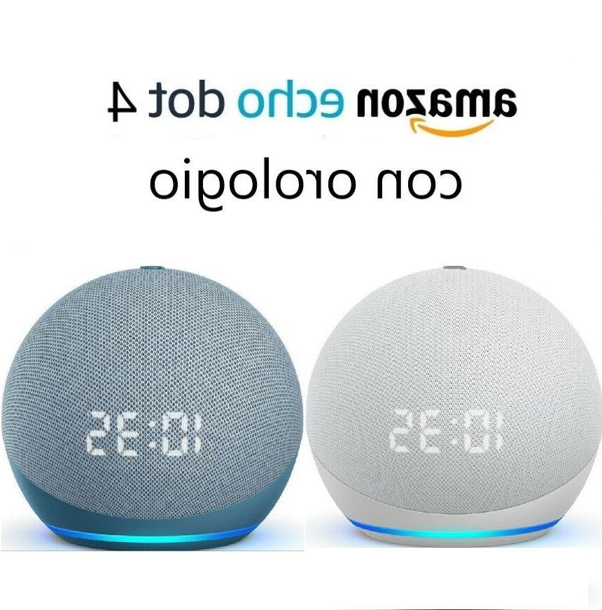 echo dot 4a generazione con orologio nuovi
