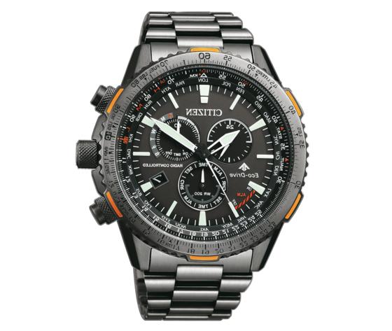 eco drive orologio per uomo radiocontrollato pilot