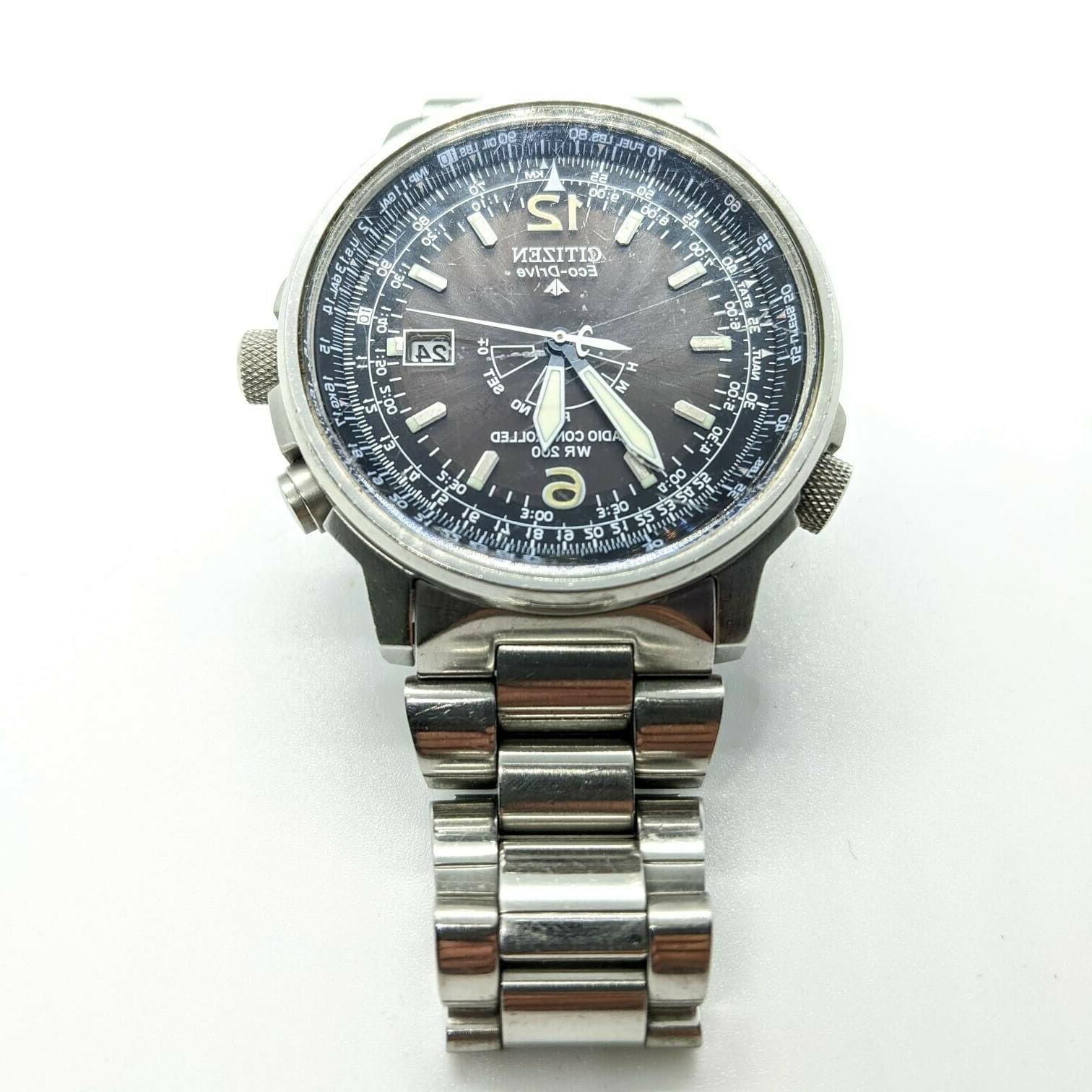 eco drive promaster titanium pilot radio controlled