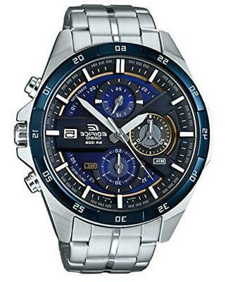 edifice orologio robusta cassa 10 bar azzurro