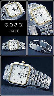 O Da Uomo Quadrato Quadrante Buona Lettura Acciaio Inox