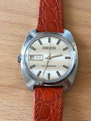 elegante orologio vintage carica manuale kronotron cassa