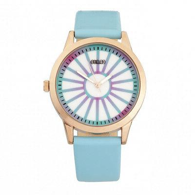 elettrica donna azzurro cinturino orologio al quarzo