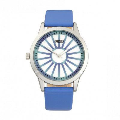 elettrica donna blu cinturino orologio al quarzo