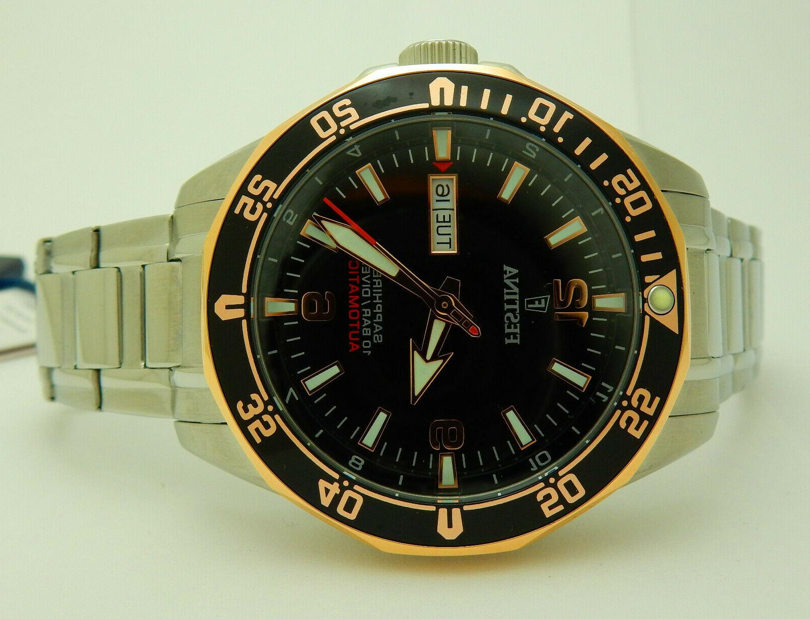 f20478 6 orologio automatico quadrante nero maschile