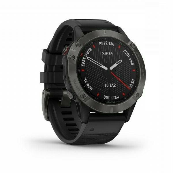 fenix 6 sapphire gps watch carbon gray