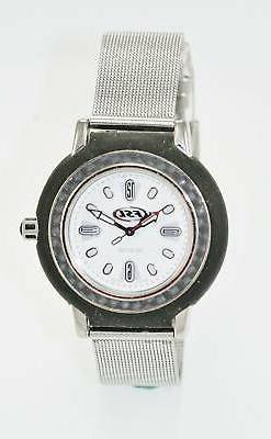 O Uomo Nero Gomma Acciaio Inox Rete Argento 100m Batt Bianco