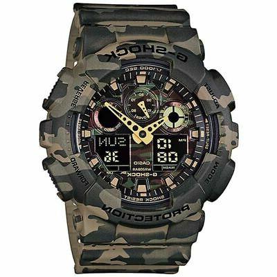 g shock camouflage ga 100cm 5aer uomo