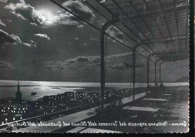 genova notturno dal terrazzo del grattacielo orologio