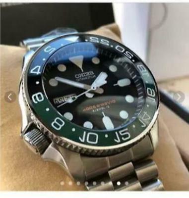 giorno data skx007 nero ragazzo custom orologio
