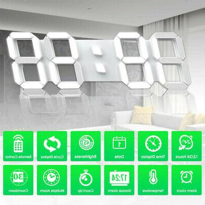 grande digitale led 3d tavolo muro orologio