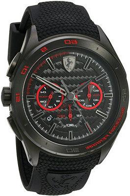 grande premio orologio cronografo data nero rosso