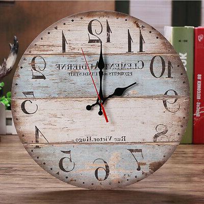 12 grande rustico semplicita orologio di parete