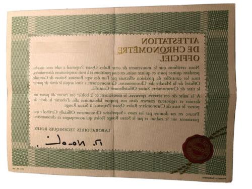 guarantee cosc anni 70 blank certificate paper