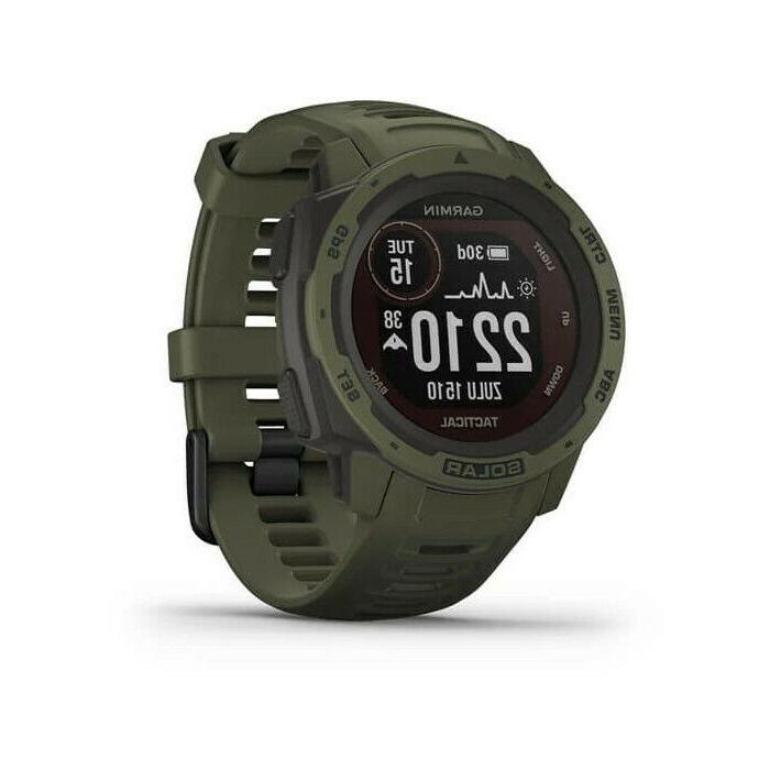 instinct solar tactical verde gps watch con