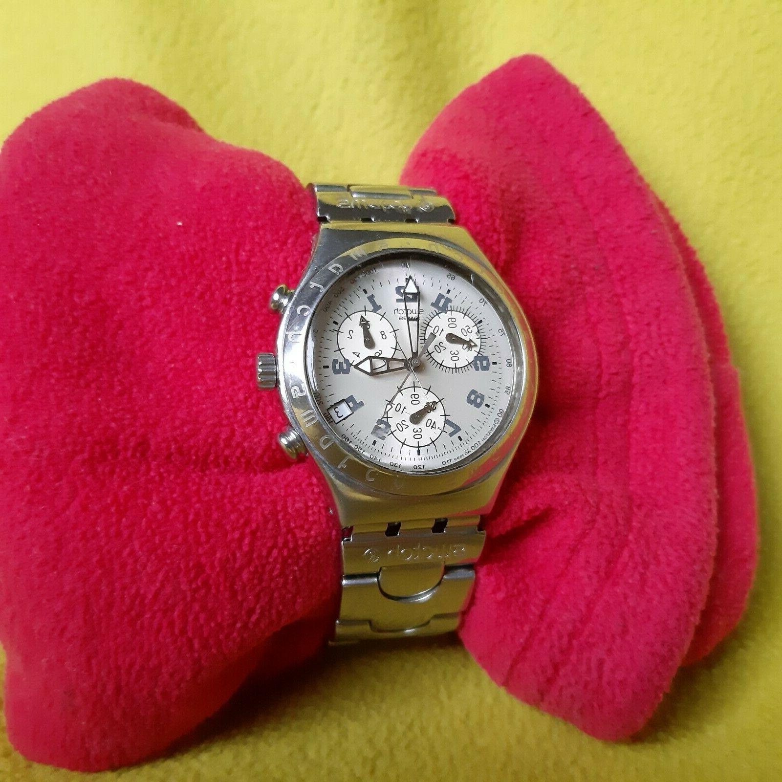 irony ycs411g cadmos white stainless steel orologio