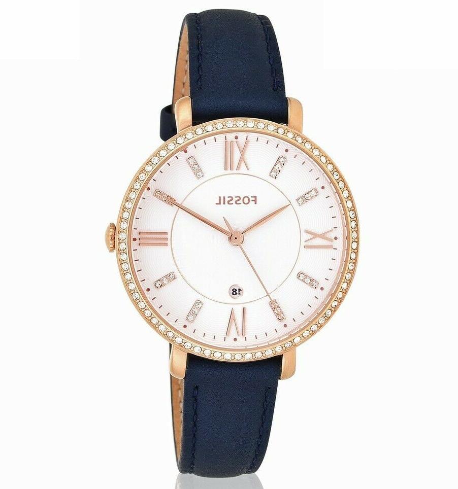 jacqueline es4291 orologio donna blu rose data