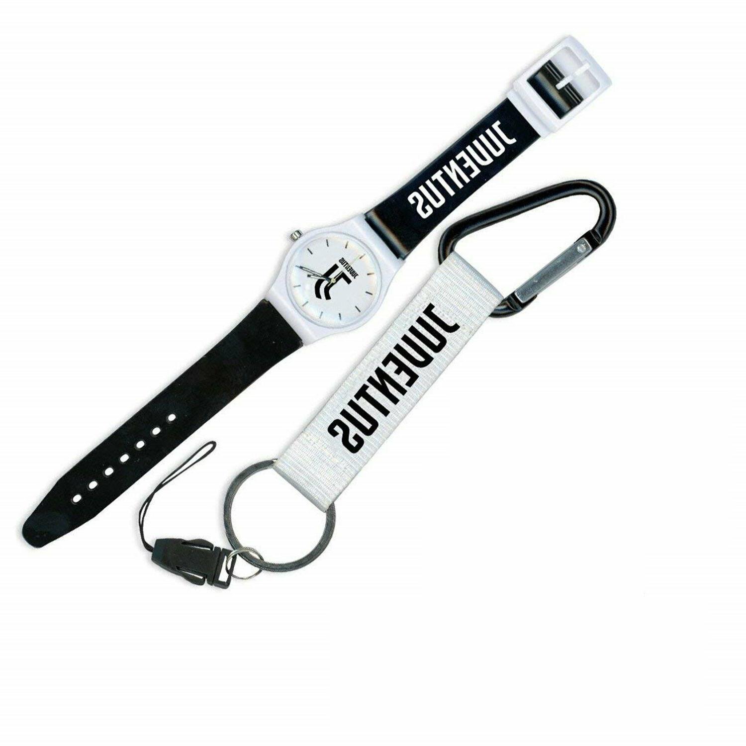 juve ufficiale portachiavi orologio in blister calcio