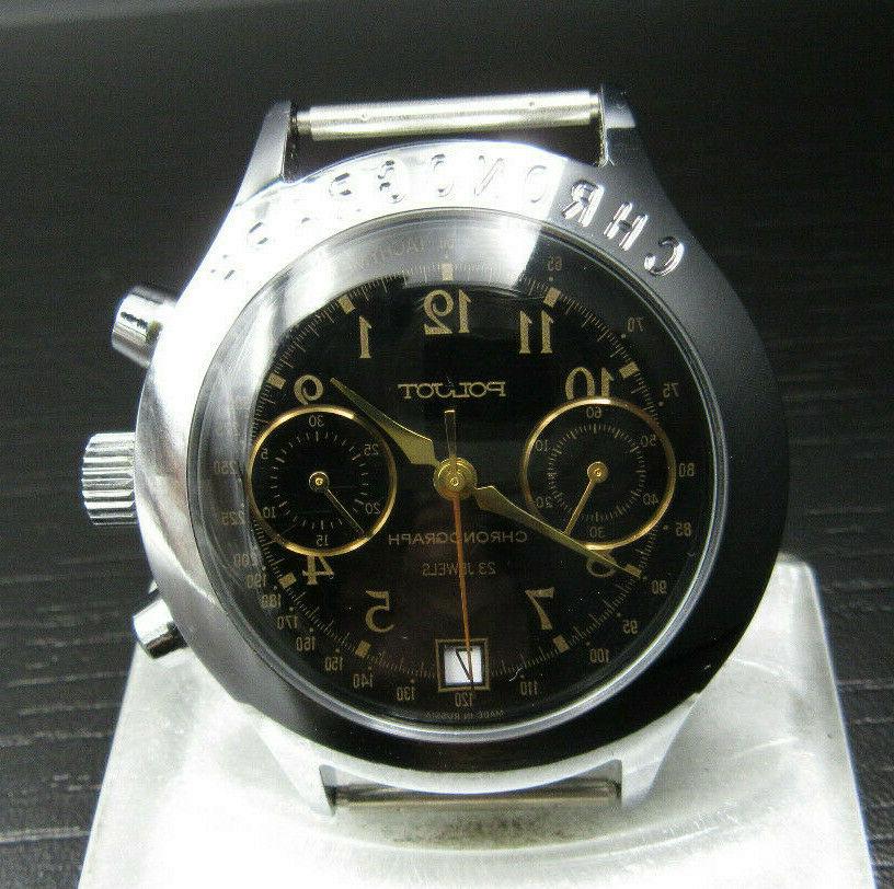 k397 russo cronografo orologio da polso carica