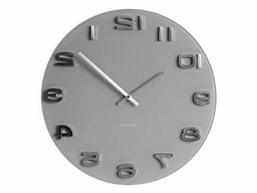 karlsson orologio da parete rotondo in vetro