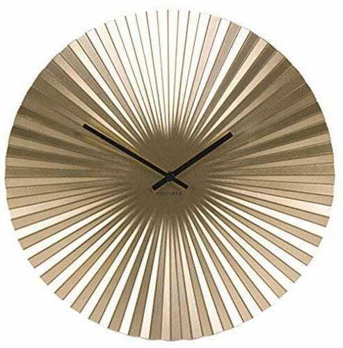 karlsson sensu orologio da parete acciaio gold