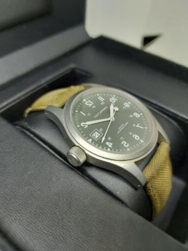 khaki field 38 mm cassa in acciaio