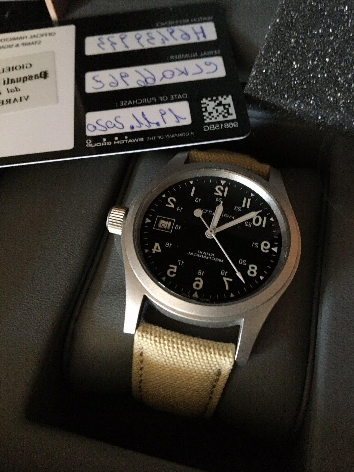 khaki mechanical ref h694390 come nuovo novembre