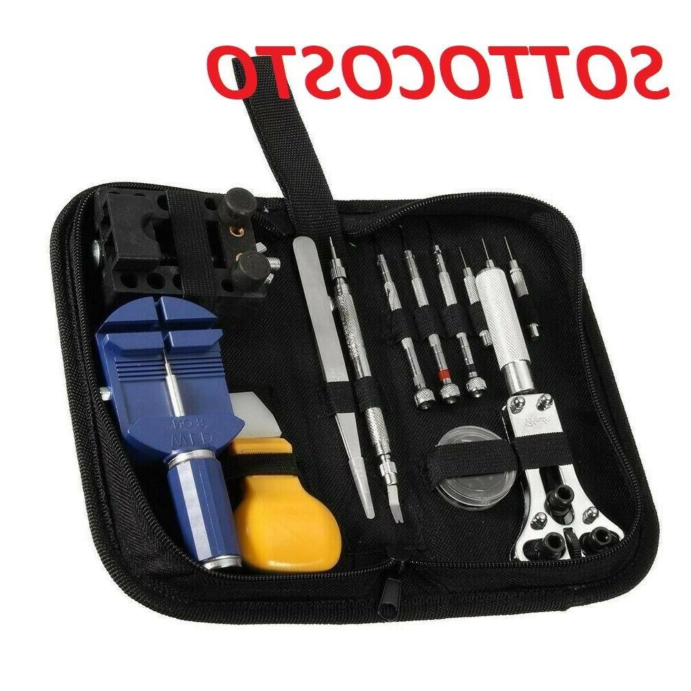 kit riparazione orologi 13 pezzi professionale apri