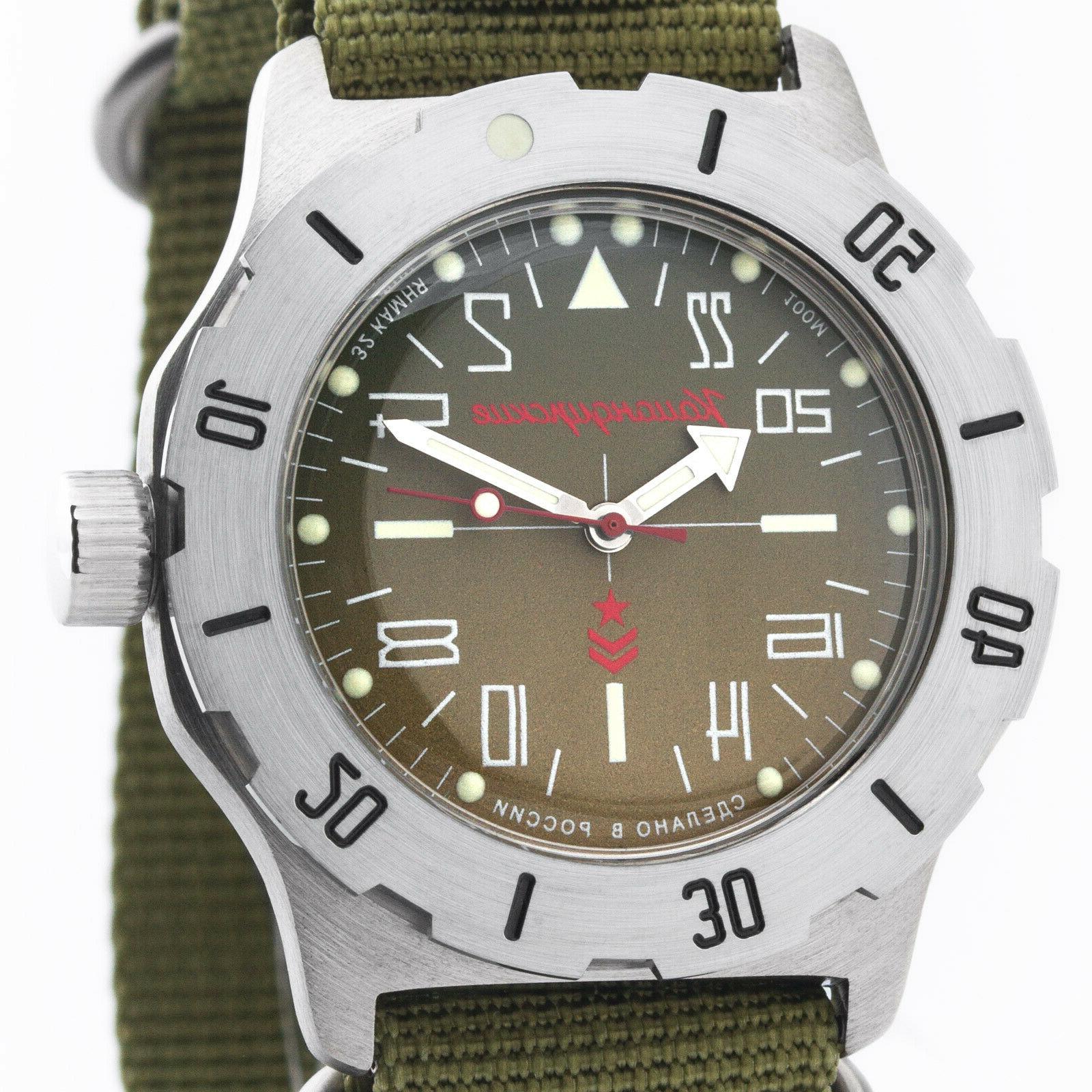 komandirskie automatico 2431 350645 militare orologio russia