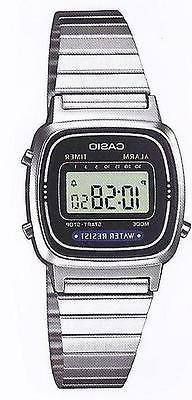 O Donna Polso Vintage Nuovo Crono Sveglia Bracciale Acciaio