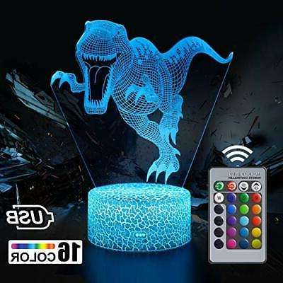 lampada da notte a led dinosauri per