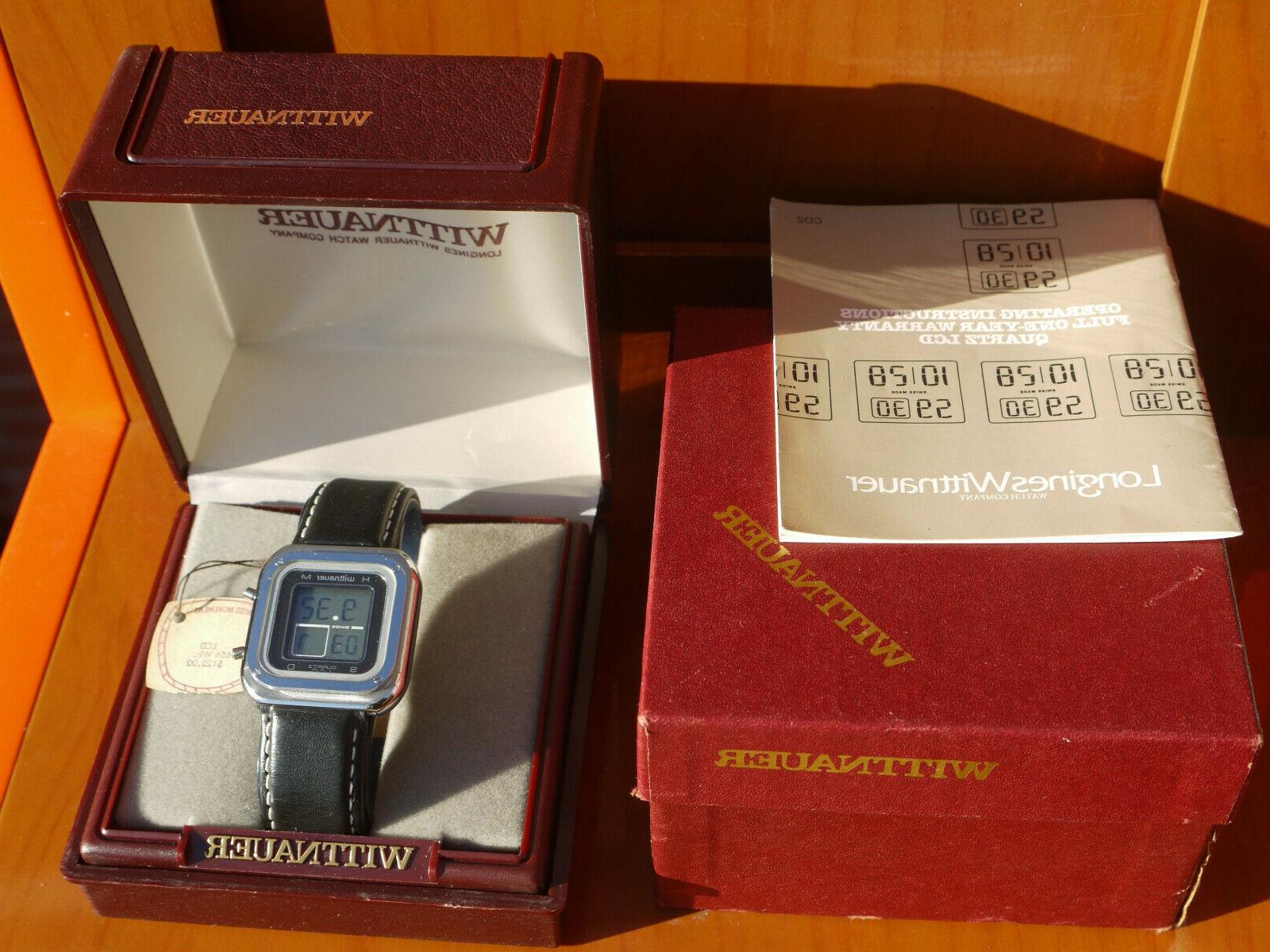 longines wittnauer lcd vintage con scatola controscatola