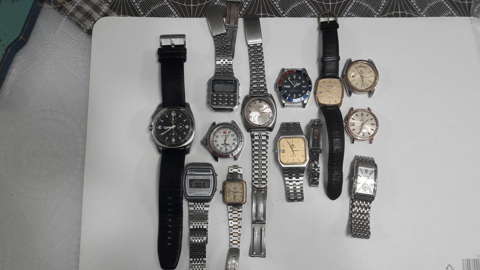 lotto 13 orologi vintage per ricambi bulova