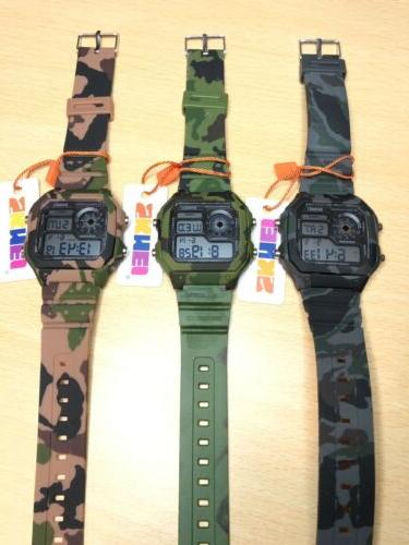 lotto 3 digitale militare orologio camouflage sport