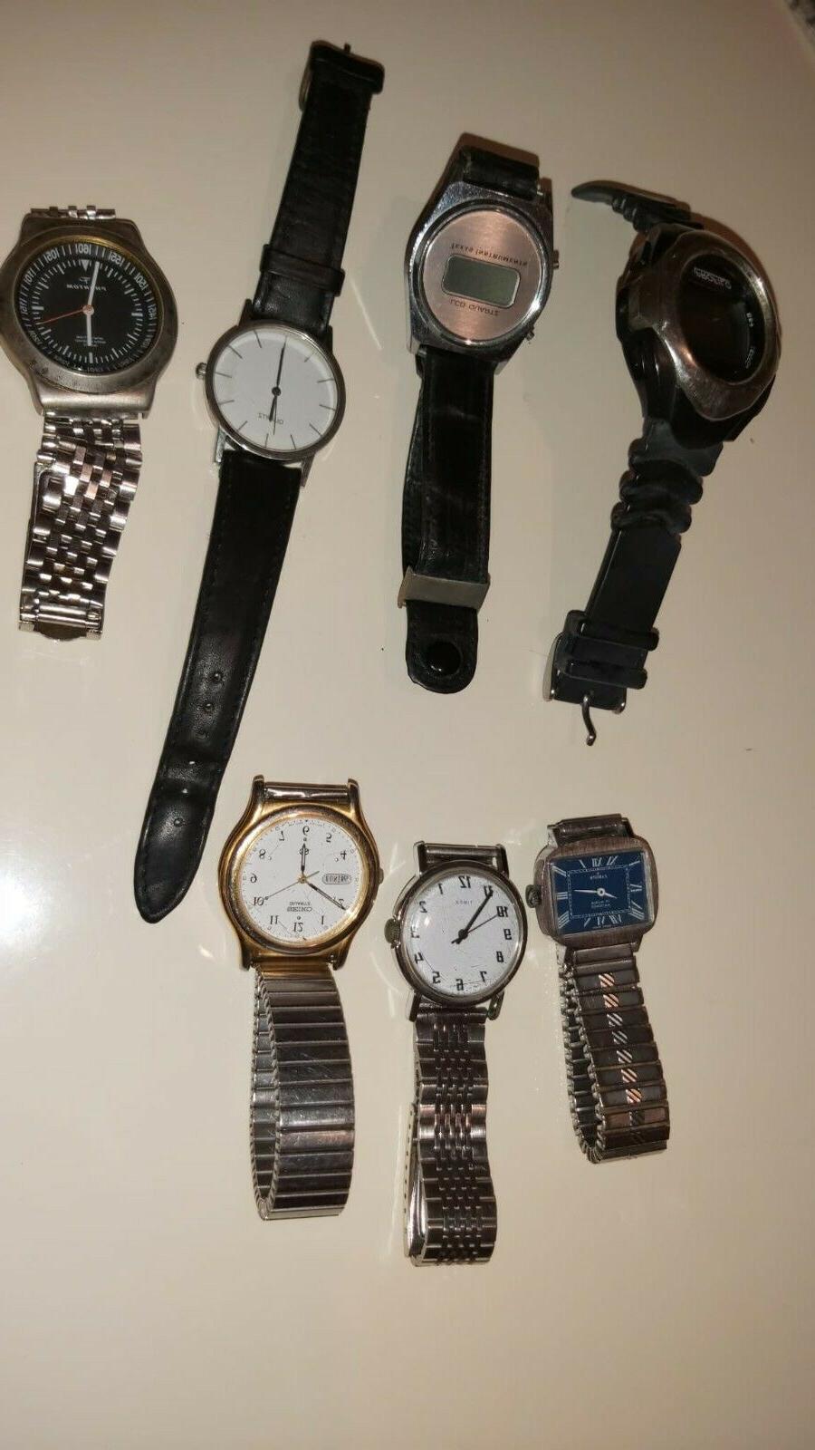 lotto di 7 orologi alcuni al quarzo