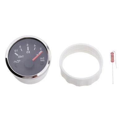 manometro per misuratore di pressione olio 12v