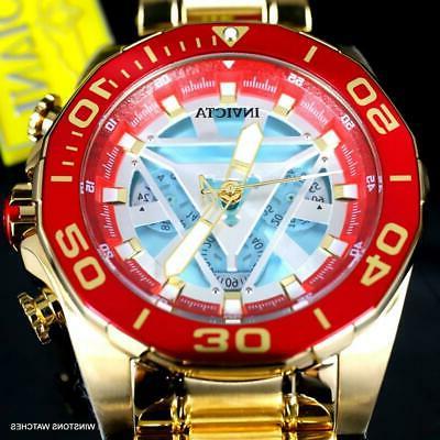 marvel iron man arc reattore placcato oro