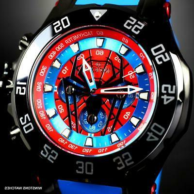 marvel spiderman cronografo blu rosso edizione limitata