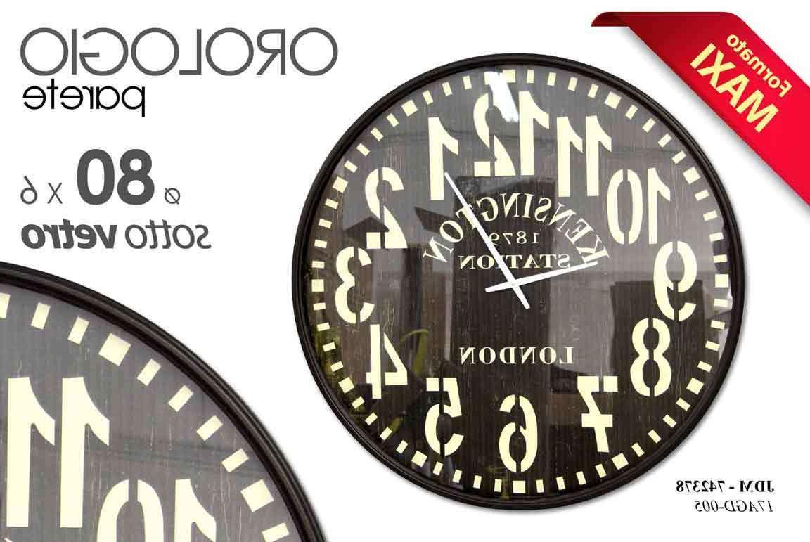 maxi oroloio 80cm tondo da parete sotto