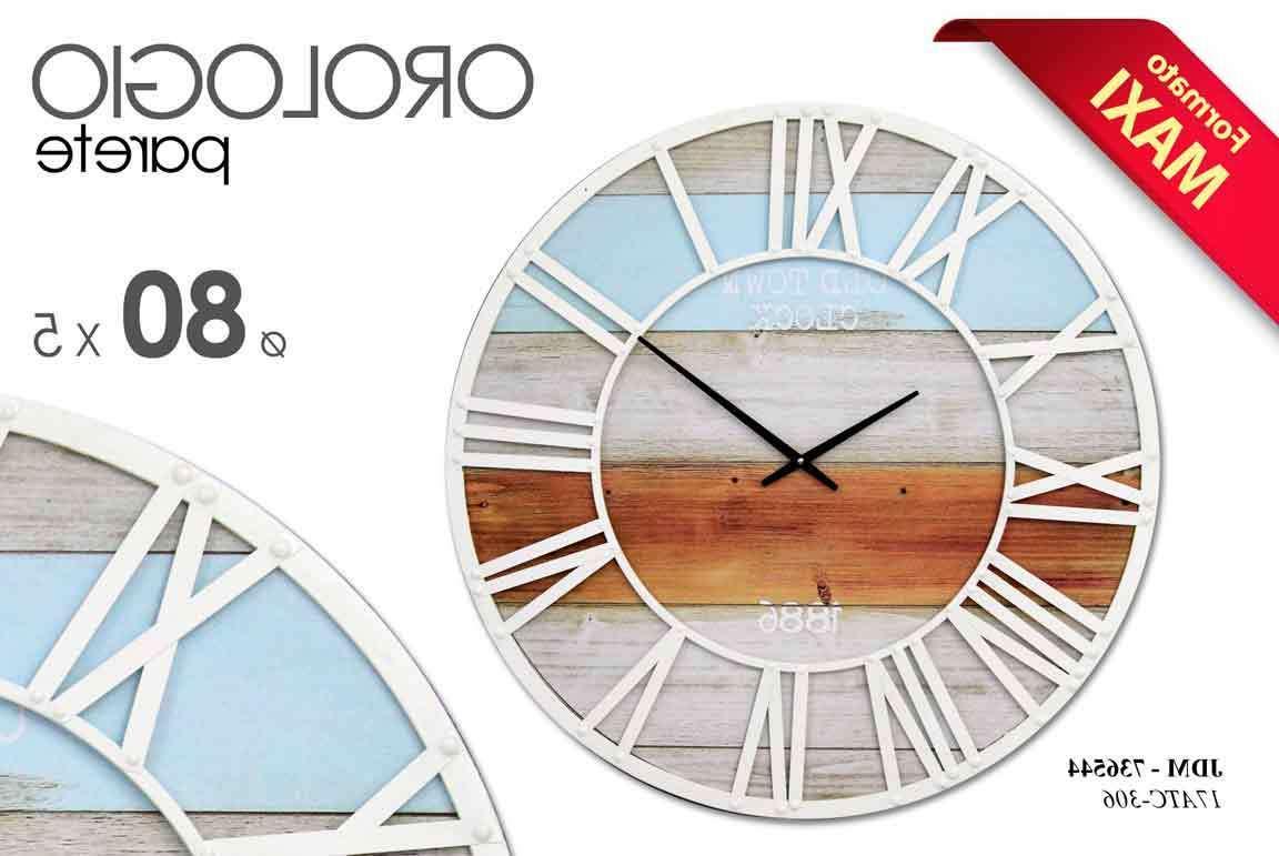 maxi oroloio da parete tondo 80 cm