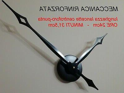 meccanismo orologio quarzo muro parete lungo maxi