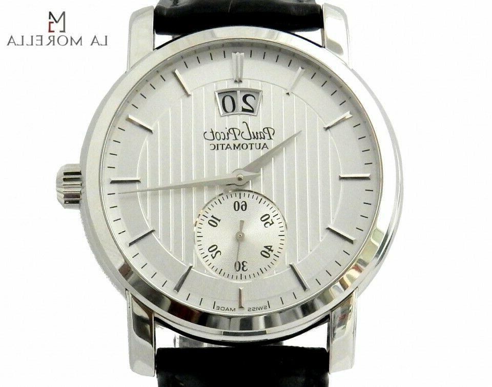 megarotor 40mm bianco orologio 0473sg acciaio nuovo