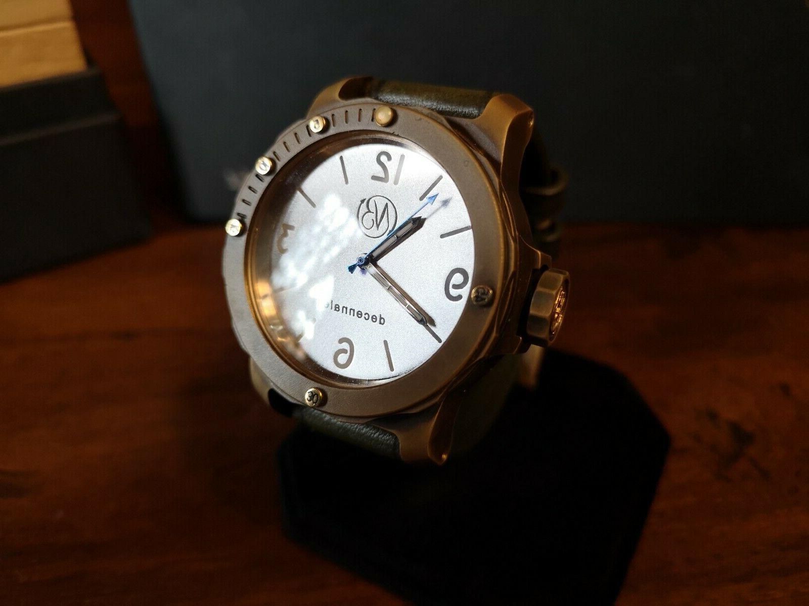 mictofo decennale bronzo orologio meccanico automatico eta