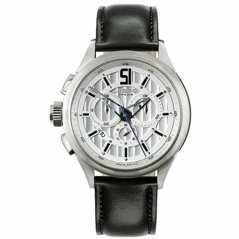 milano orologio chrono uomo cinturino in pelle