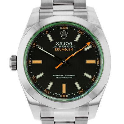 milgauss 116400 uomo acciaio inox automatico nero