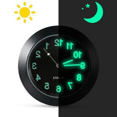 mini luminoso quarzo analogico orologio adesive per