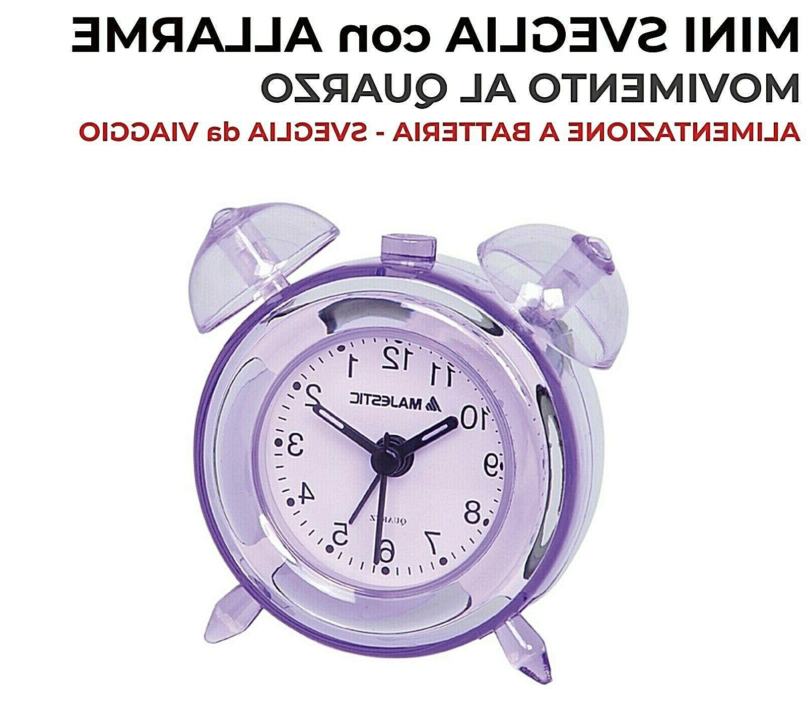 mini orologio sveglia piccola analogica da viaggio