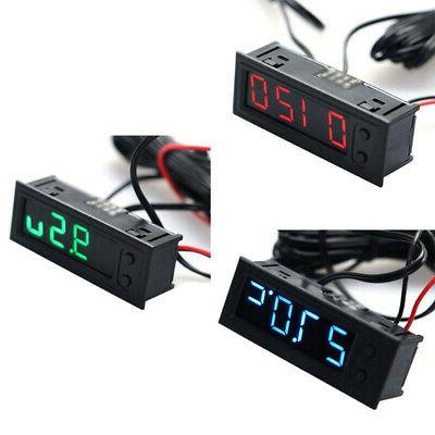 12v auto digitale orologio temperatura indicatore termometro