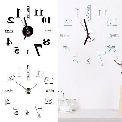 muro orologio adesivo creativo grande soggiorno moderno